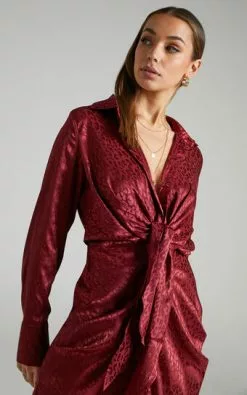 RUNAWAY THE LABEL - RUBY ROSE DRESS In Cherry