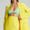 Showpo Evelenna Split Mini Skirt In Yellow 2 Showpo Evelenna Split Mini Skirt In Yellow -Showpo Shop 1 Evelenna Skirt in Yellow 2528SB21120017052529 1