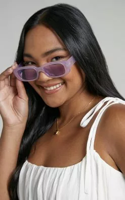 Peta And Jain - Rue Sunglasses In Lilac -Showpo Shop 1 Peta and Jain Rue Sunglasses in Lilac 2528BACS22030002012529 10