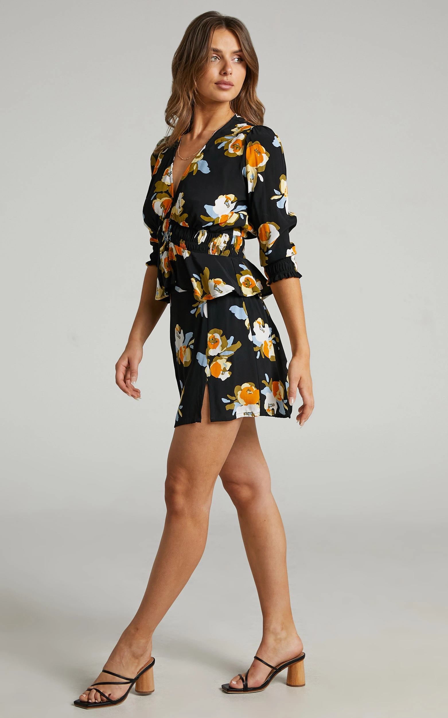 Rue Stiic - Patti Mini Skirt In Marigold Floral 7 Rue Stiic - Patti Mini Skirt In Marigold Floral - Image 5