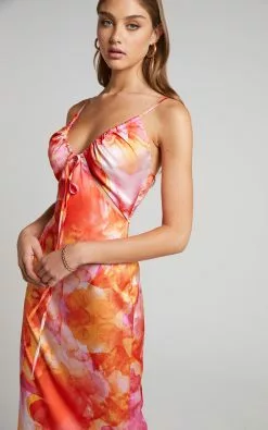 Showpo Kiararah Cut Out Midi Dress In Party Sunrise -Showpo Shop 2 Kiararah Cut Out Midi Dress in Party Sunrise 2528SD22100024012529 4