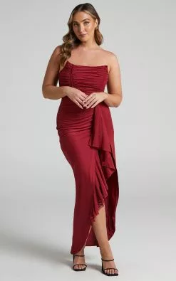 Showpo Nora Corset Detailing Dress In Wine -Showpo Shop 4Nora Corset Detailing Dress in Wine 2528SD21080085042529 1