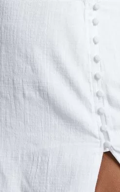 Showpo Celinna Mini Skirt - Button Through Skirt In White -Showpo Shop Celinna Button Through Mini Skirt in White 9