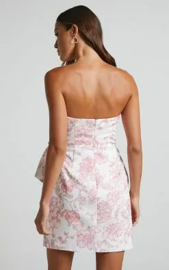Showpo Ebielle Strapless Corset Wrap Mini Dress In Pastel Spring Floral 14 Showpo Ebielle Strapless Corset Wrap Mini Dress In Pastel Spring Floral -Showpo Shop Ebielle Strapless Corset Wrap Mini Dress in Pastel Spring Floral 6