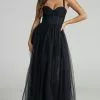 Showpo Emmary Bustier Bodice Tulle Gown In Black -Showpo Shop Emmary Bustier Bodice Tulle Gown in Black 2528SD21100090022529 1