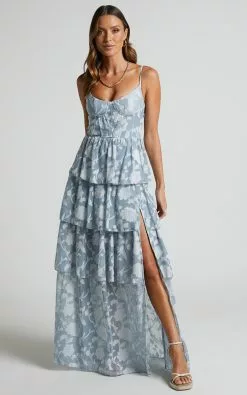 Showpo Janezkie Femme Formal Maxi Dress In Light Blue -Showpo Shop Janezkie Femme Formal Maxi Dress in Light Blue 1