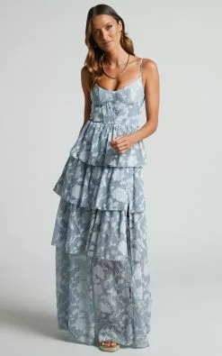 Showpo Janezkie Femme Formal Maxi Dress In Light Blue -Showpo Shop Janezkie Femme Formal Maxi Dress in Light Blue 3