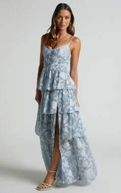 Showpo Janezkie Femme Formal Maxi Dress In Light Blue -Showpo Shop Janezkie Femme Formal Maxi Dress in Light Blue 4