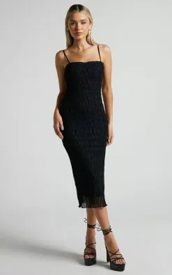 Showpo Jordana Mesh Burnout Midi Dress In Black 12 Showpo Jordana Mesh Burnout Midi Dress In Black -Showpo Shop Jordana mesh burnout midi dress in Black 2