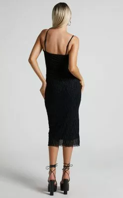 Showpo Jordana Mesh Burnout Midi Dress In Black 16 Showpo Jordana Mesh Burnout Midi Dress In Black -Showpo Shop Jordana mesh burnout midi dress in Black 6