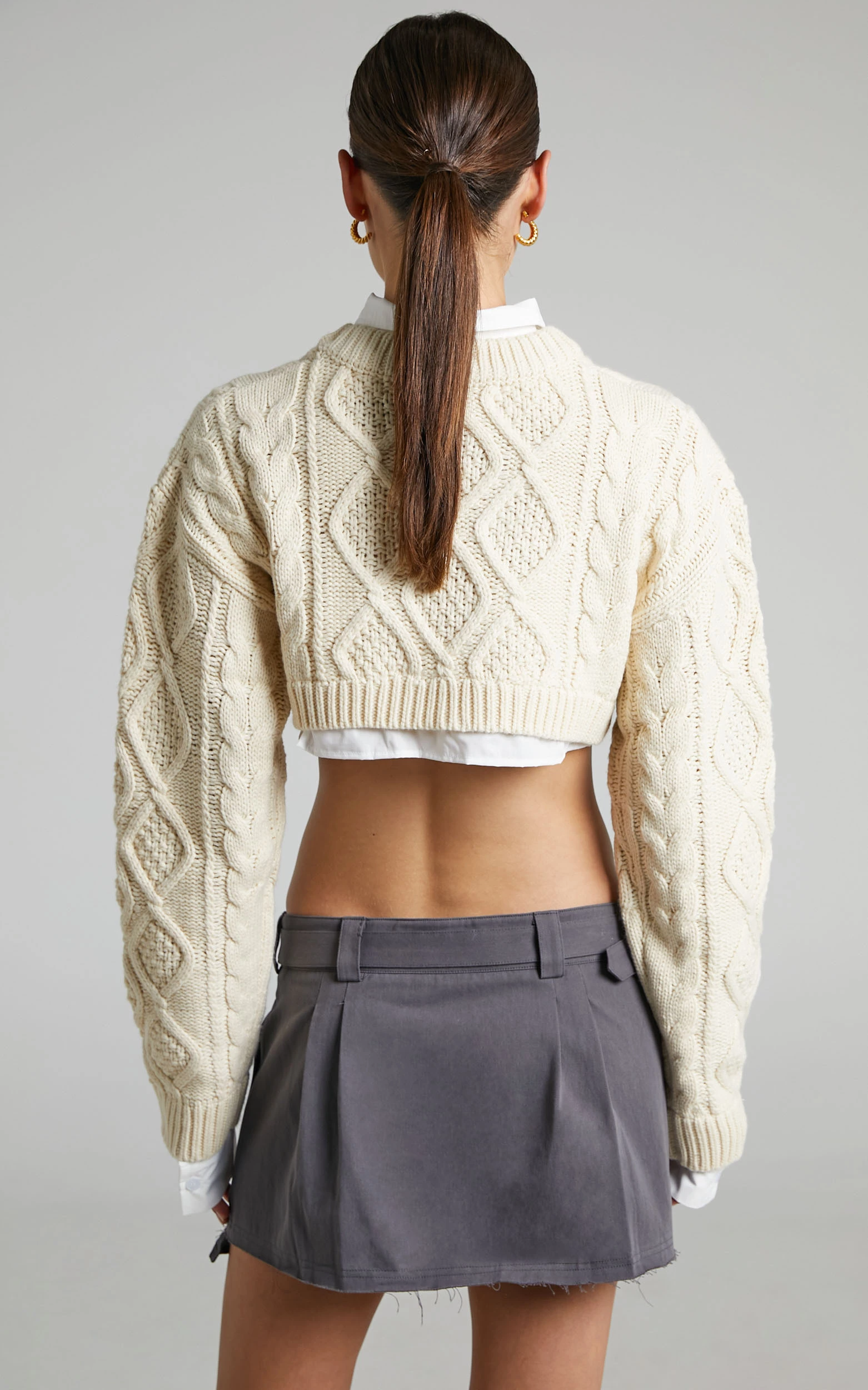 Lioness - Elle Mini Skirt In Grey 6 Lioness - Elle Mini Skirt In Grey - Image 4