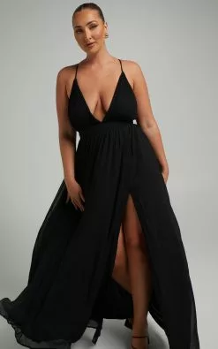 Showpo Shes A Delight Maxi Dress In Black -Showpo Shop Mikayla x Sarah x Anthony 23.12.2173101