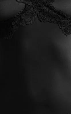 Showpo Nievie Lace Trim Bias Cut Midi Dress In Black -Showpo Shop Nievie Lace Trim Bias Cut Midi Dress in Black 7