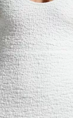 Showpo Novida Midi Dress - Textured Bodycon Dress In White -Showpo Shop Novida Midi Dress Textured Bodycon Dress in White 7