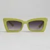 Peta And Jain - Gemini Sunglasses In Honeydew Frame / Cool Smoke Grad Lens -Showpo Shop Peta and Jain Gemini Sunglasses in Honeydew Frame 2