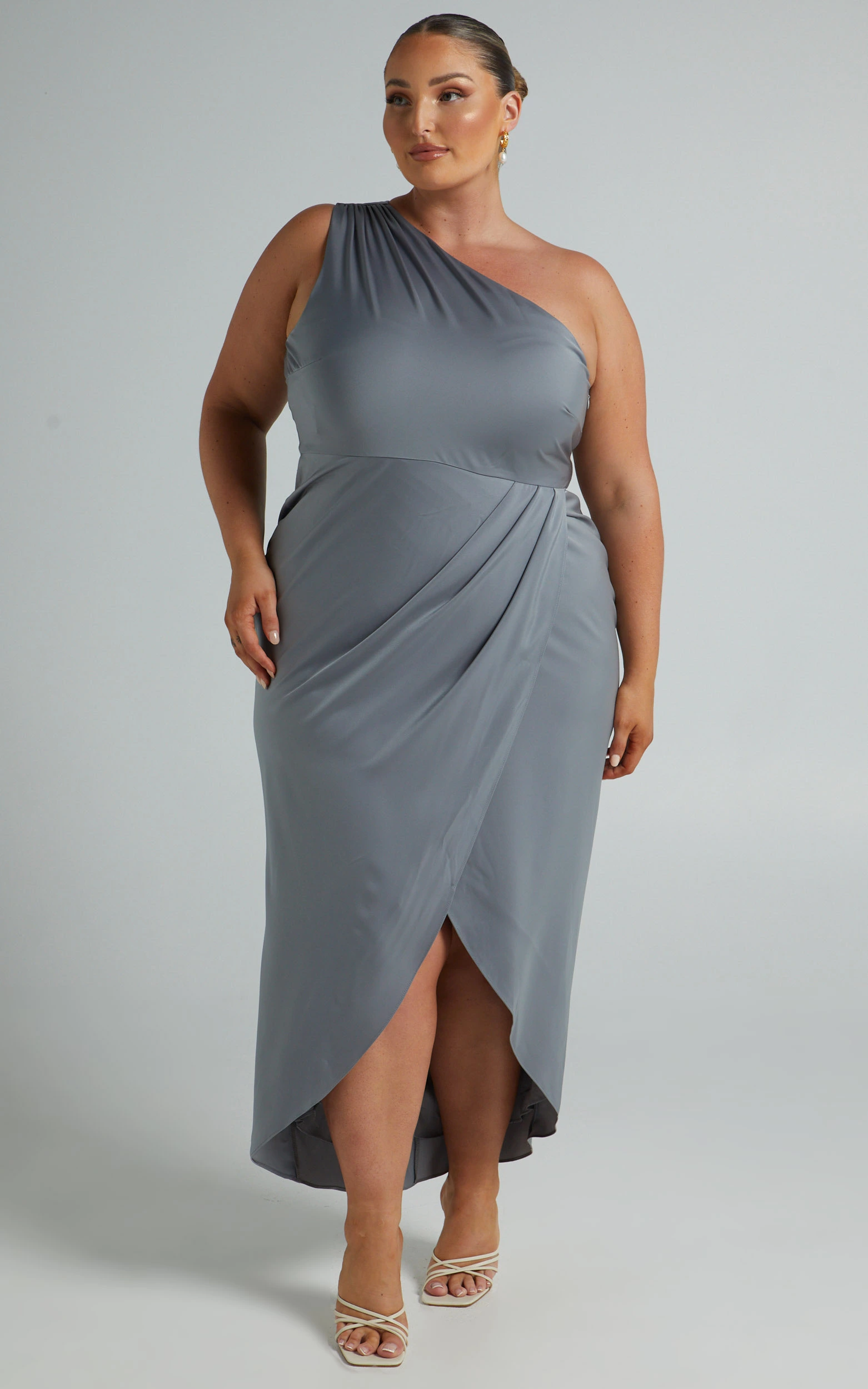 Showpo Felt So Happy Dress In Grey 5 Showpo Felt So Happy Dress In Grey - Image 3