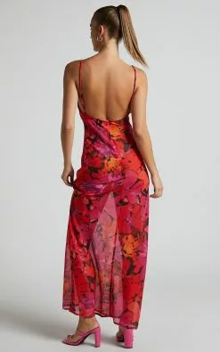 RUNAWAY THE LABEL - BAD ROMANCE SHEER DRESS In Pink Floral -Showpo Shop RUNAWAY THE LABEL BAD ROMANCE SHEER DRESS in Pink Floral 6