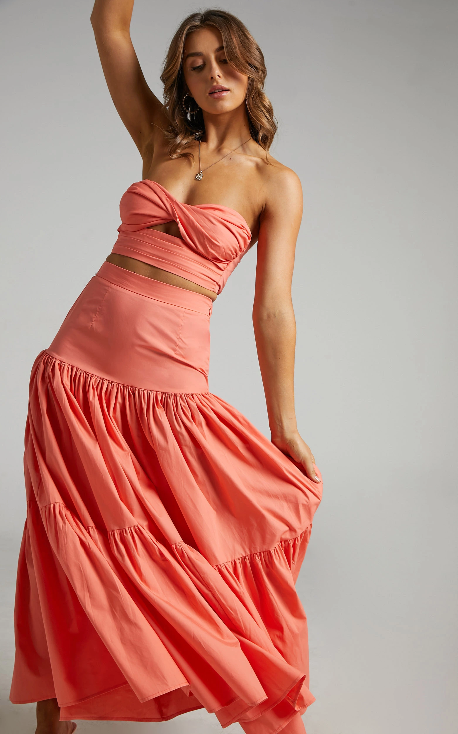 Runaway The Label - Ayla Maxi Skirt In Sunset - Image 7