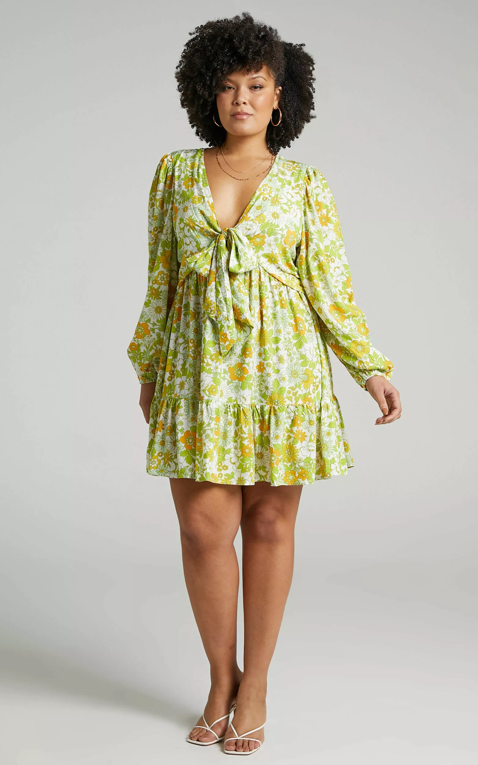 Showpo Sabella Rayon Balloon Sleeve Mini Dress In Harmony Floral 7 Showpo Sabella Rayon Balloon Sleeve Mini Dress In Harmony Floral - Image 5