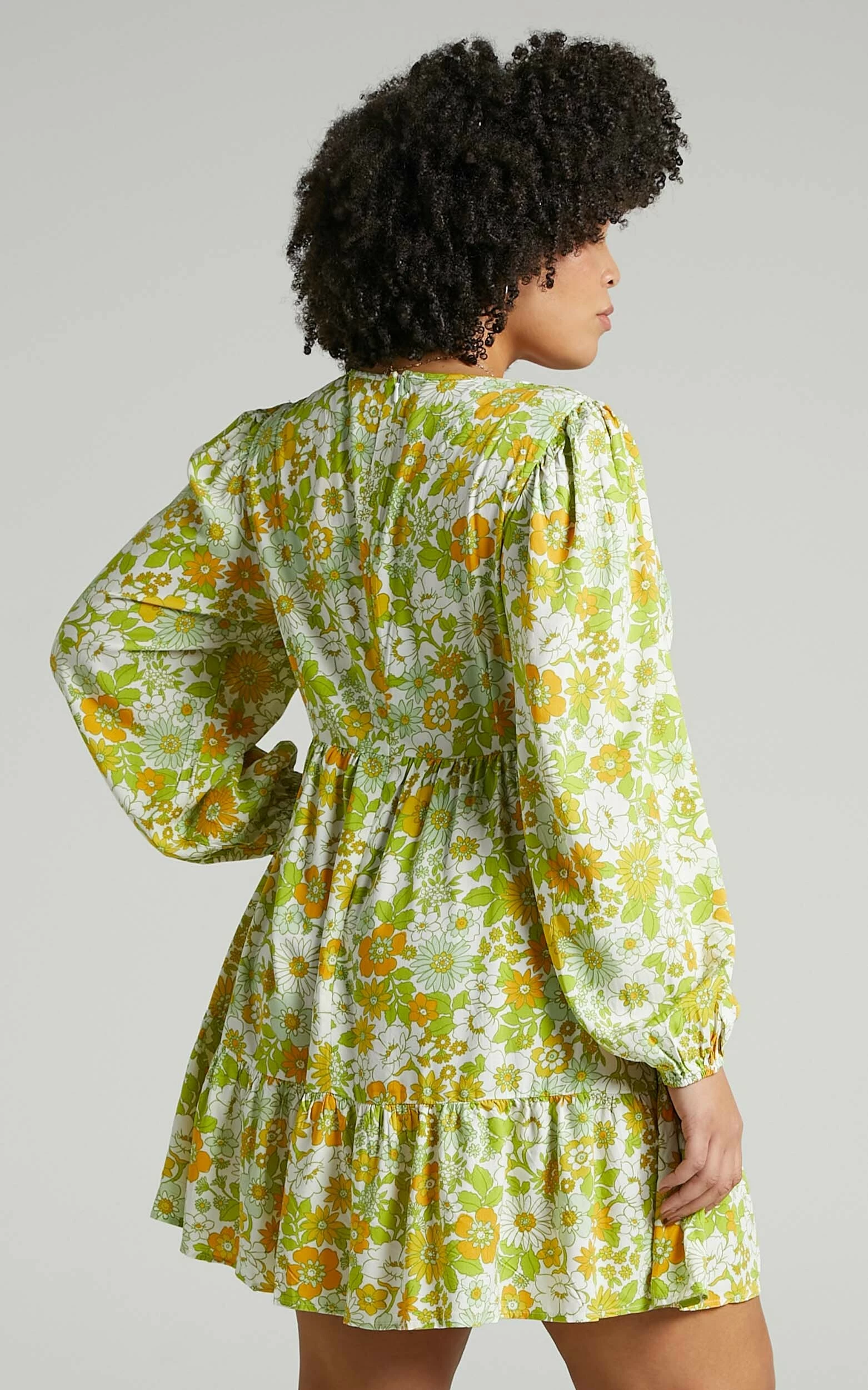 Showpo Sabella Rayon Balloon Sleeve Mini Dress In Harmony Floral 10 Showpo Sabella Rayon Balloon Sleeve Mini Dress In Harmony Floral - Image 8