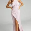 Showpo Sandara One Shoulder Strappy Back Maxi Dress In Dusty Pink -Showpo Shop Sandara One Shoulder Strappy Formal Dress in Dusty Pink 2528SD21100141032529 8