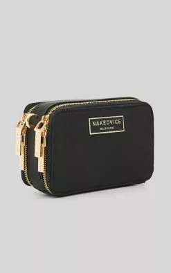 Nakedvice - The Lexie Nylon Bag In Black / Gold 12 Nakedvice - The Lexie Nylon Bag In Black / Gold -Showpo Shop THE LEXIE BLACK GOLD 55