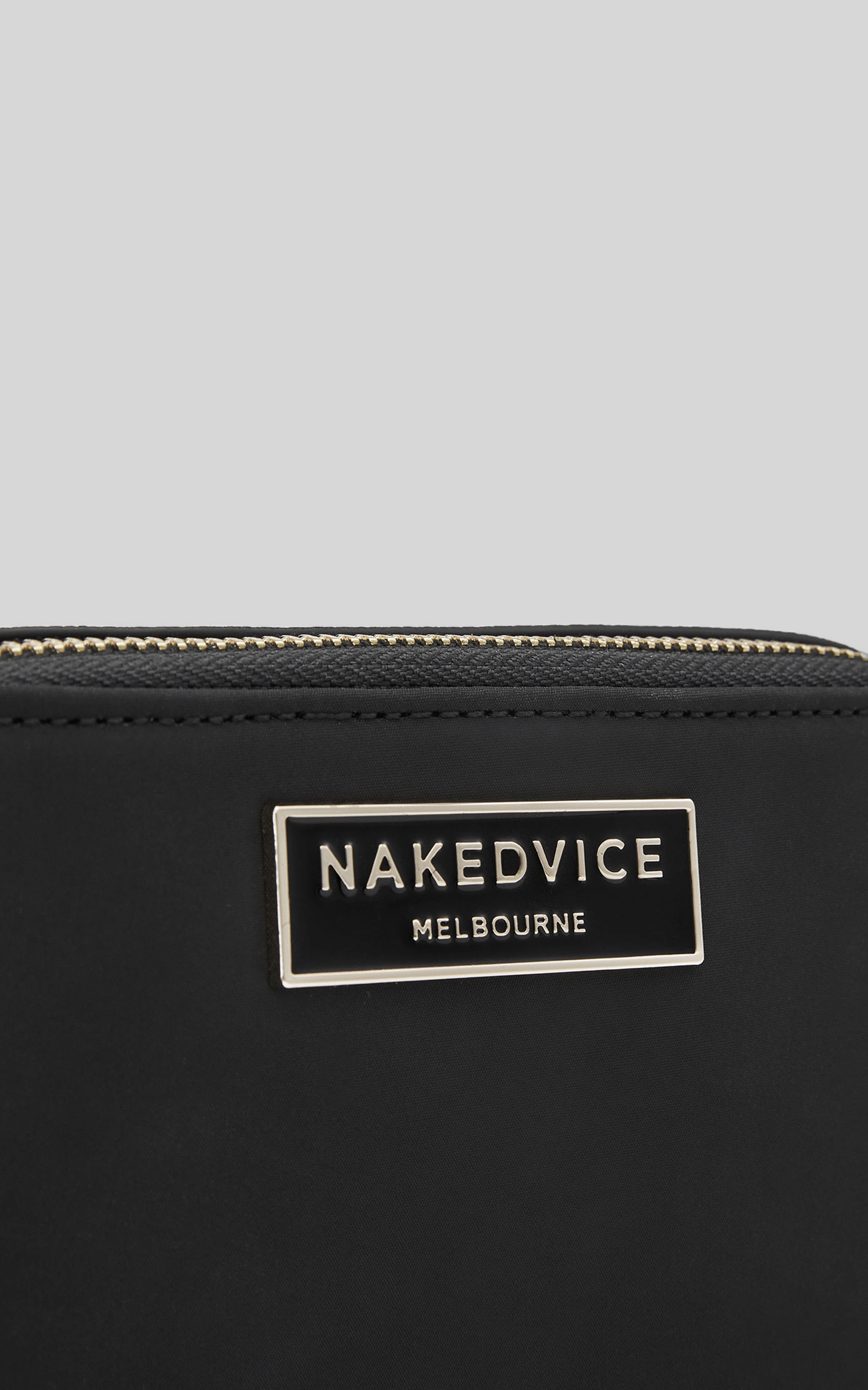 Nakedvice - The Lexie Nylon Bag In Black / Gold 7 Nakedvice - The Lexie Nylon Bag In Black / Gold - Image 5