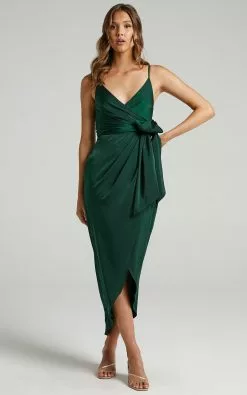 Showpo How Will I Know Dress In Emerald -Showpo Shop emerald s007163 97