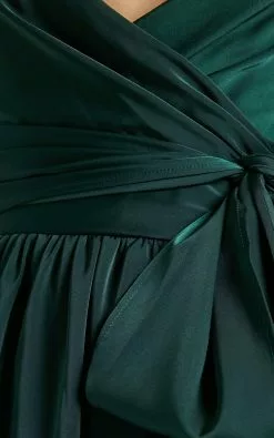 Showpo Revolve Around Me Dress In Emerald -Showpo Shop emerald s008241 14