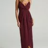 Showpo Gave Me You Dress In Wine -Showpo Shop gaine 3