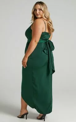 Showpo How Will I Know Dress In Emerald -Showpo Shop h 6