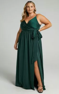 Showpo Revolve Around Me Dress In Emerald -Showpo Shop revo10