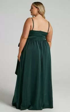 Showpo Revolve Around Me Dress In Emerald -Showpo Shop revo9