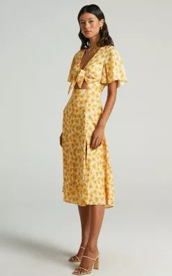 Showpo Wild And Free Mind Midi Dress In Sunflower Print -Showpo Shop wildandfreeminddressinsunflowerprint s010055 6